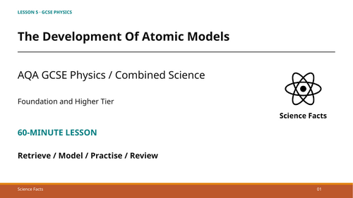 The Development of Atomic Models: AQA GCSE Physics (60-Minute Lesson + Answers)
