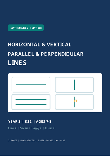 Year 3 Horizontal, Vertical, Parallel & Perpendicular Lines | KS2 Maths Worksheets