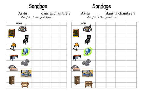 Sondage - Dans ma chambre