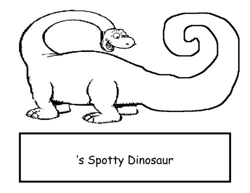 Spotty Dinosaur - motivational resource
