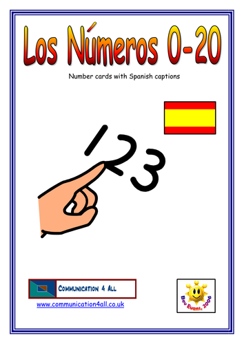 Los Numeros 0 20 Teaching Resources