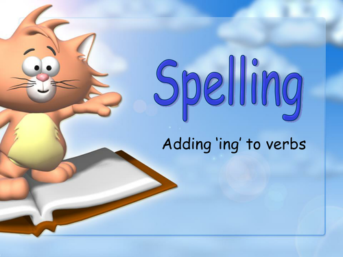 Spelling Worksheets Adding Ing<br/>