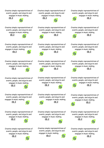 FS Profile level descripters on stickers! (no1)