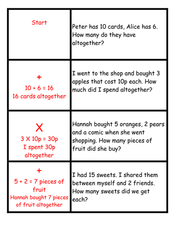 Word problems loop game