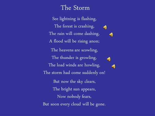 Storm poem by browneyedgirl18 - Teaching Resources - Tes