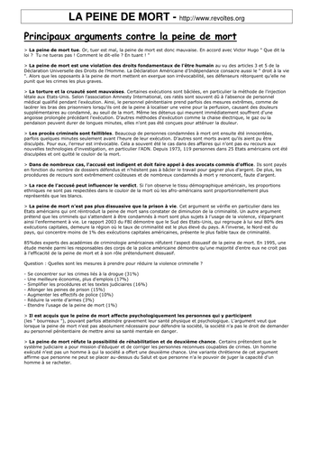 La peine de mort