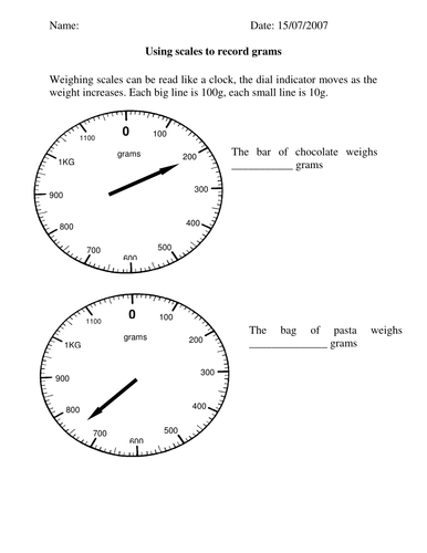 reading measure scales by strawberry shortcake - Teaching Resources - Tes