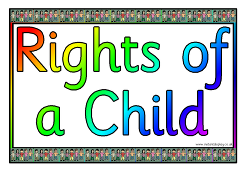UN Rights Of A Child Posters