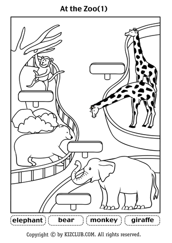 zoo animal worksheet preschool Resources Zoo  by Teaching  Tes LIFEoutreach Dear