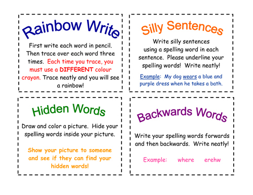 Spelling Activity Worksheets Year 3<br/>