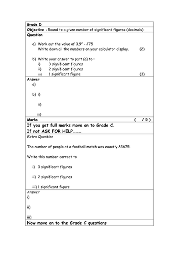 Rounding and Bounds - GCSE - Grades D to A*