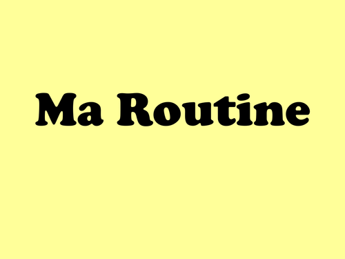 Ma Routine Teaching Resources