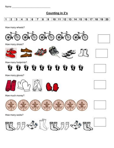 Counting in 2's | Teaching Resources