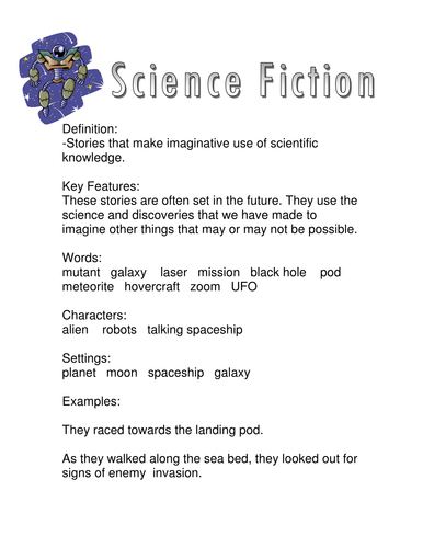 features of science fiction writing ks2