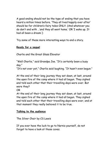 Fictional narrative essay