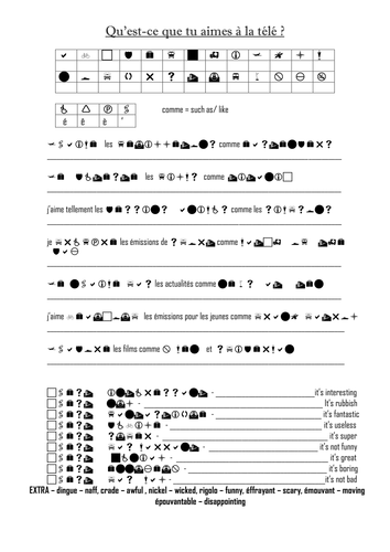 French TV Likes & Dislikes