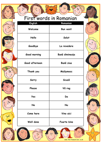 Useful words and phrases in Romanian ~ Ideal for children with a Romanian heritage