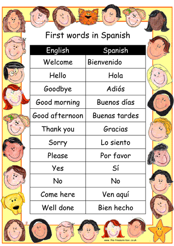 Spanish Basic Phrases And Numbers Teaching Resources 7118