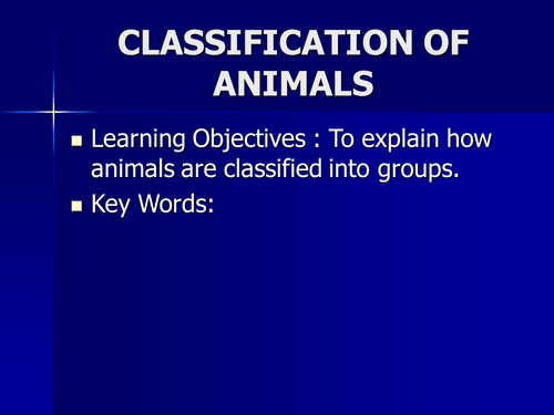 Classification | Teaching Resources