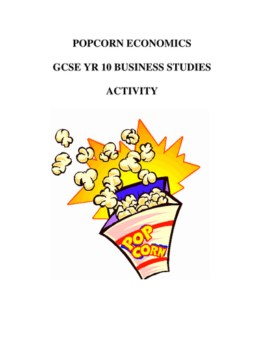 GCSE Business Studies Lesson Activities