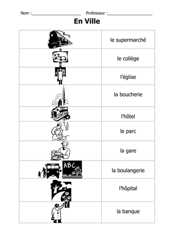 En Ville | Teaching Resources