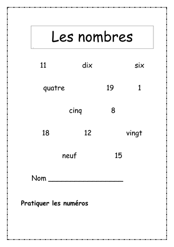 French number book
