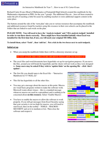 Maths MarkbookAn interactive markbook with sheets