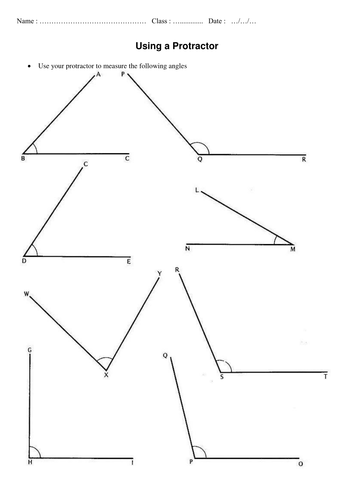 The study of angles - KS3. Powerpoint. Geometry.