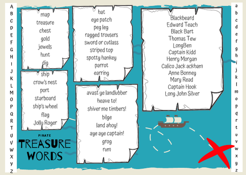 worksheet ks1 vocabulary by Tes Resources Teaching dcukface galore!     Pirates