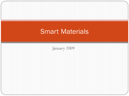 Smart Materials