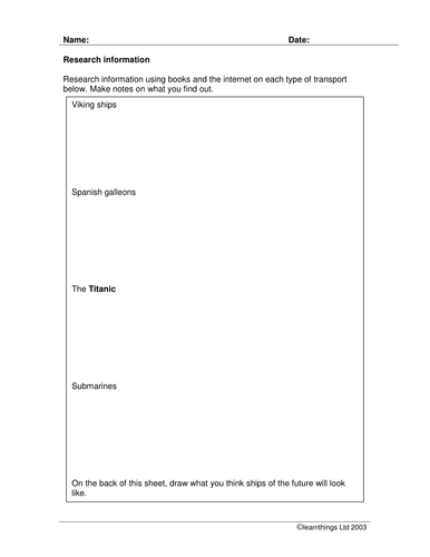 Ships through the ages