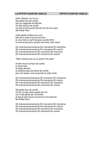 Petite Fleur de Vanille