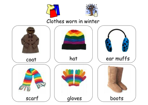 sorting weather clothes teaching resources