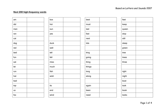 free phonics worksheets reception Letters First Sheet 300 Words by Sound Record/Assessment &