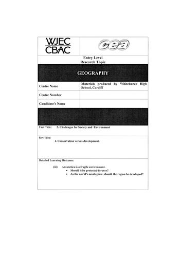 Unit 5 : Challenges for Society and Environment