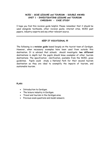 Introduction to Examplar Folio and Coursework tasks