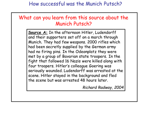 The Munich Putsch