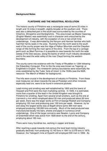 What impact did the Industrial Revolution have on Flintshire?