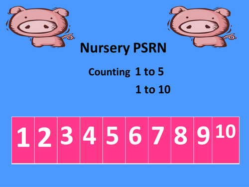 Nursery PSRN counting PPT