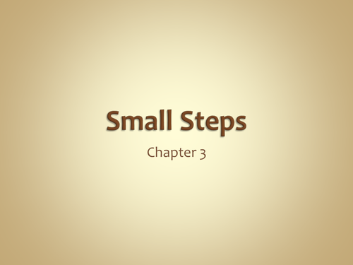 Small Steps by Louis Sachar: Novel Study