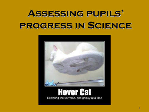 Assessing pupils’ progress in Science