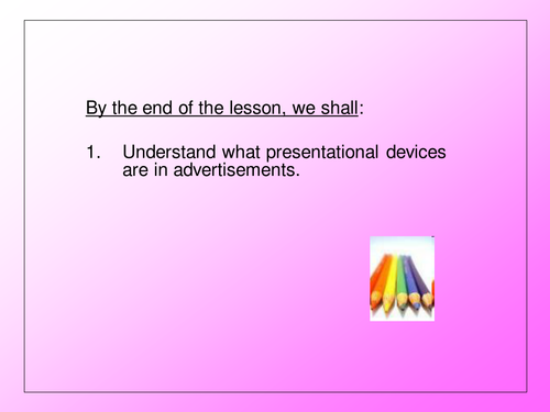 Presentation Devices: Advertisements