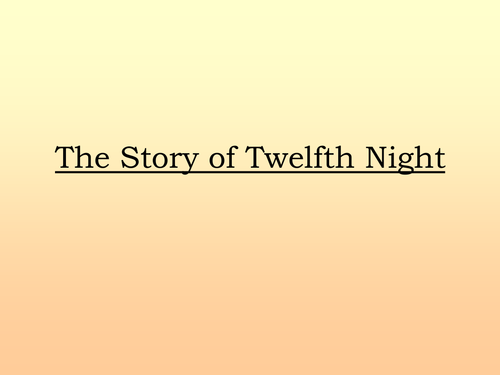 Introduction to Twelfth Night FD