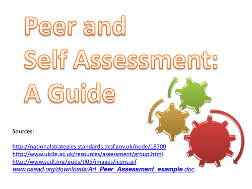 Peer and Self-Assessment Guide
