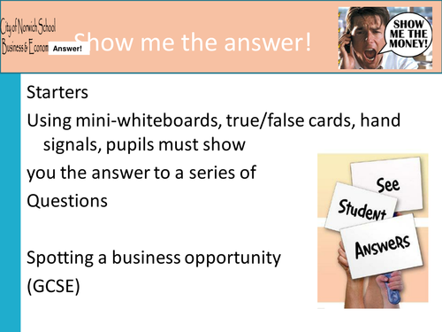 Starters -True or false