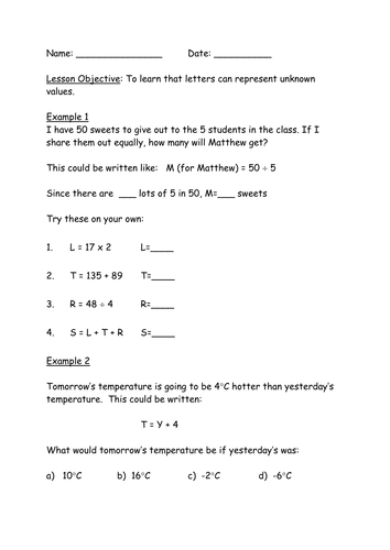 Introduction to Algebra