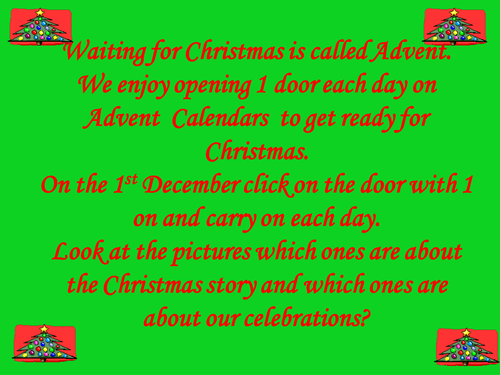 advent calender powerpoint