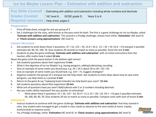 Ice Ice Maybe - estimation game