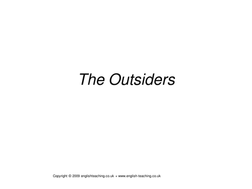 The Outsiders by S. E. Hinton