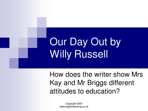 Our Day Out by Willy Russell: Coursework Planning